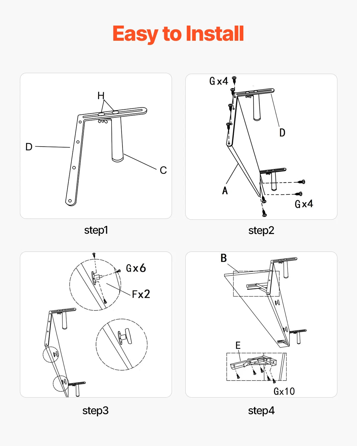 SucceBuy Balcony Hanging Table Folding Balcony Railing Table Outdoor Balcony Bar Table for Railings Serving Table for Patio Deck