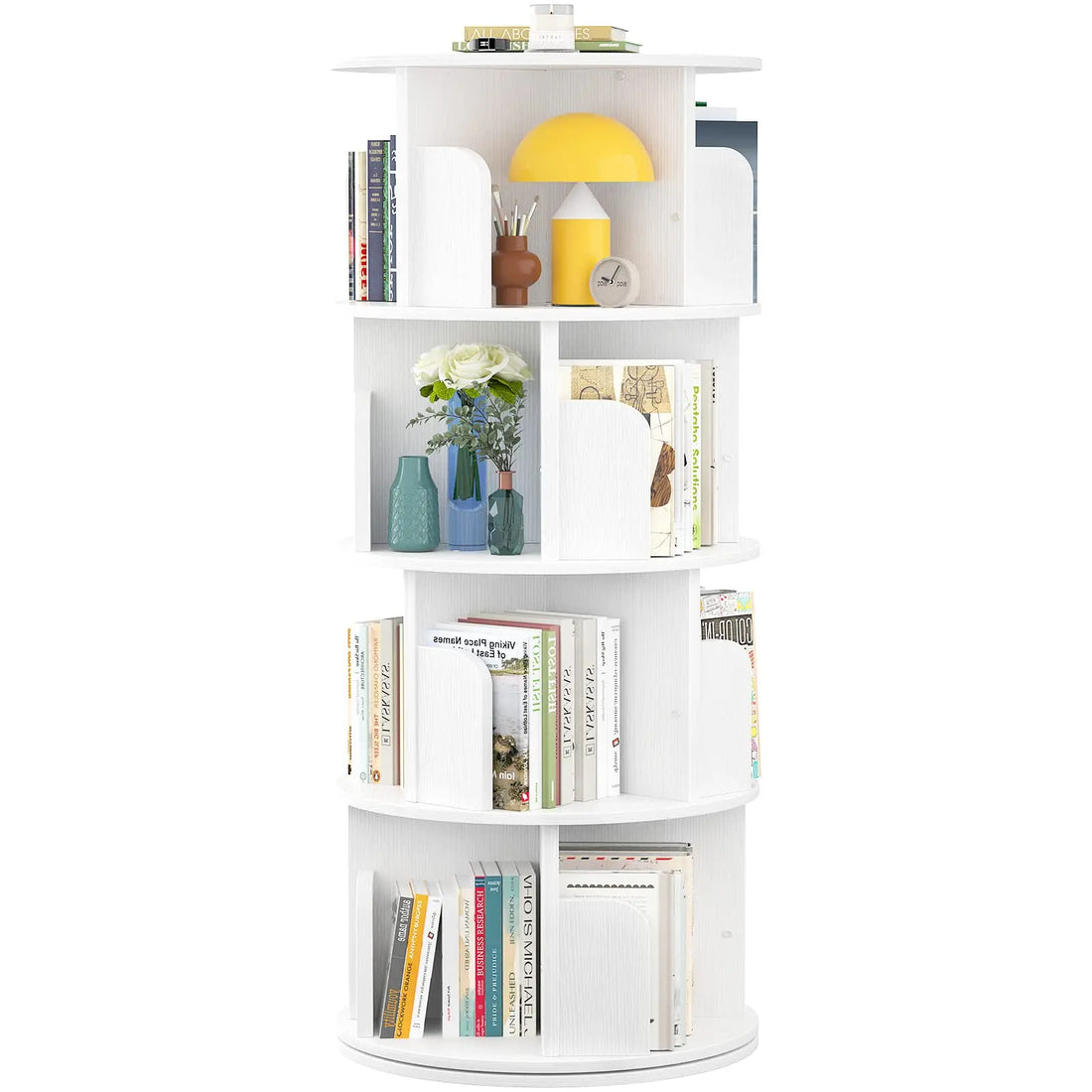 Wooden Bookcase Storage Cabinet Bookcases Bookshelves Rotating Corner Bookshelf Libreria Bambini Libreria Library Furniture