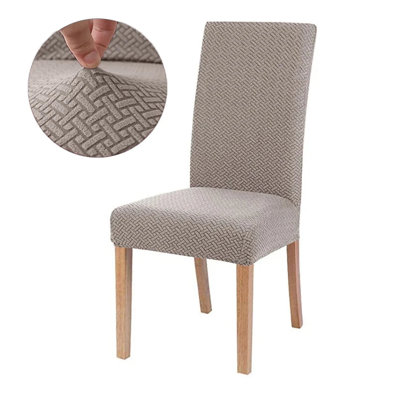 Durable Elastic Fabric Cover For Dining Chairs,Jacquard Chair Cover,Chairs Covers Stretch For Kitchens Home Living Room Decor