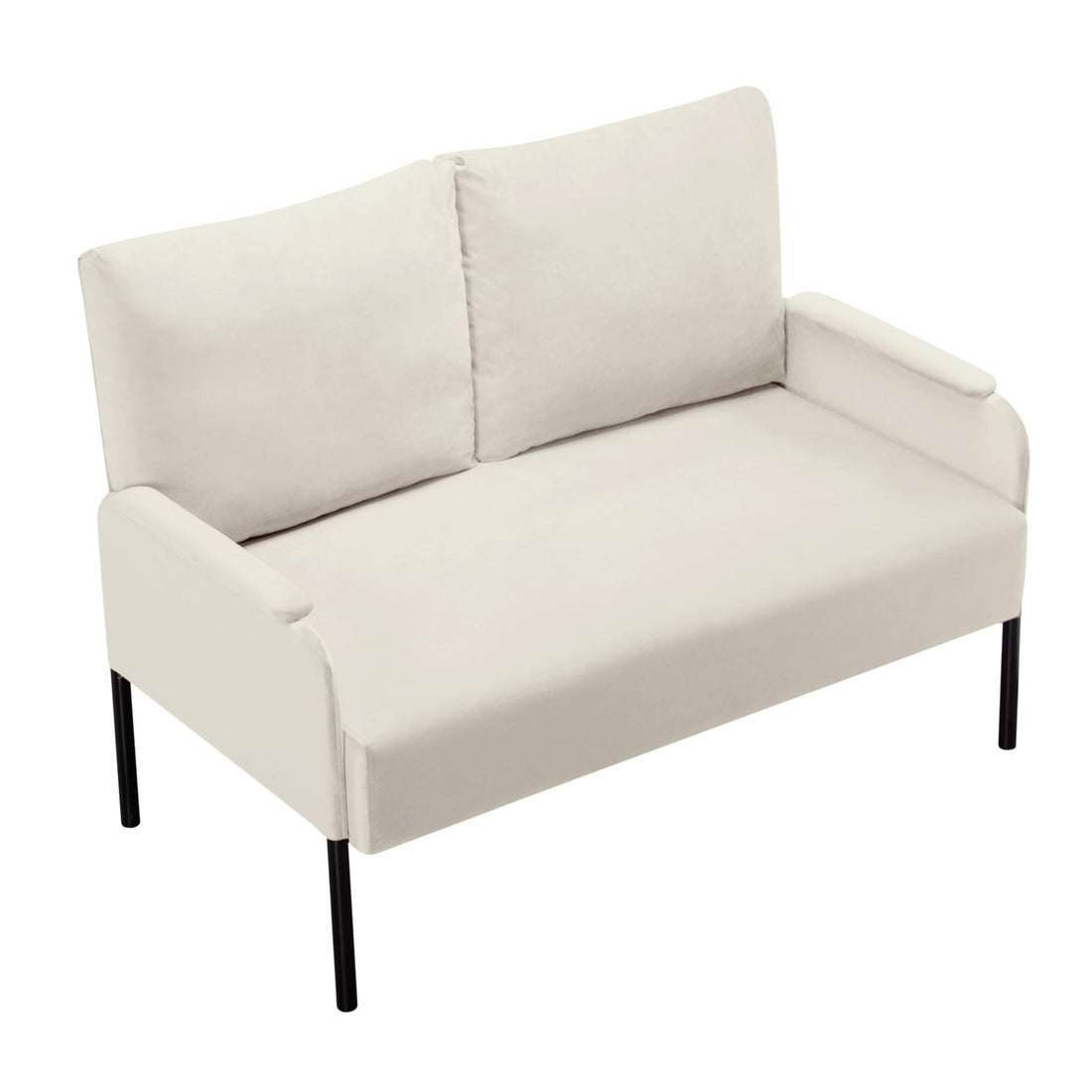 45.7” Metal Frame Loveseat Couch