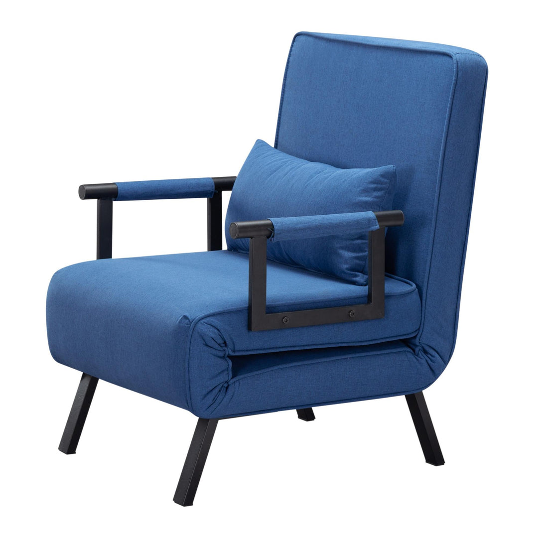 26” Folding Arm Chair Lounge 4-in-1 Convertible Sofa Bed