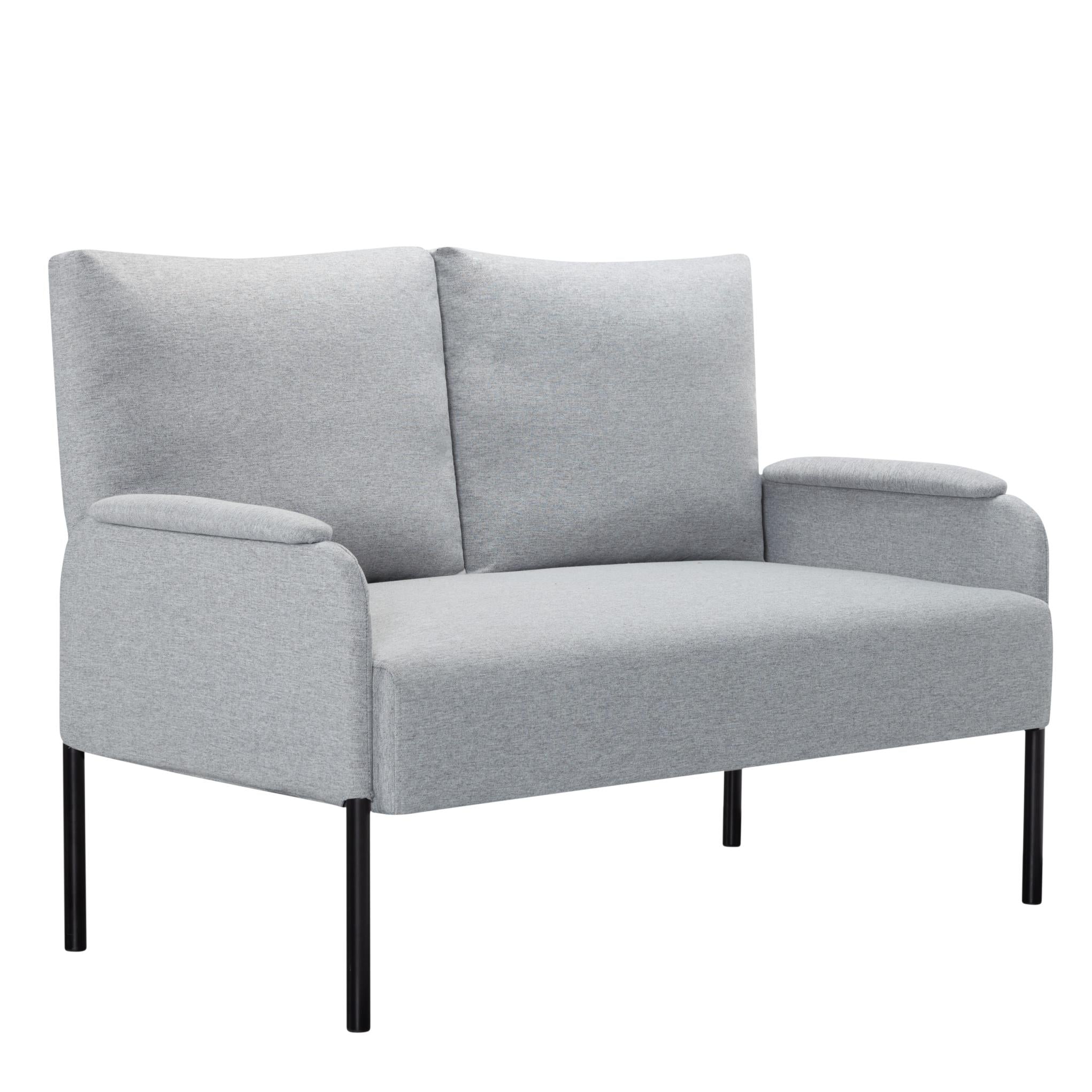 45.7” Metal Frame Loveseat Couch