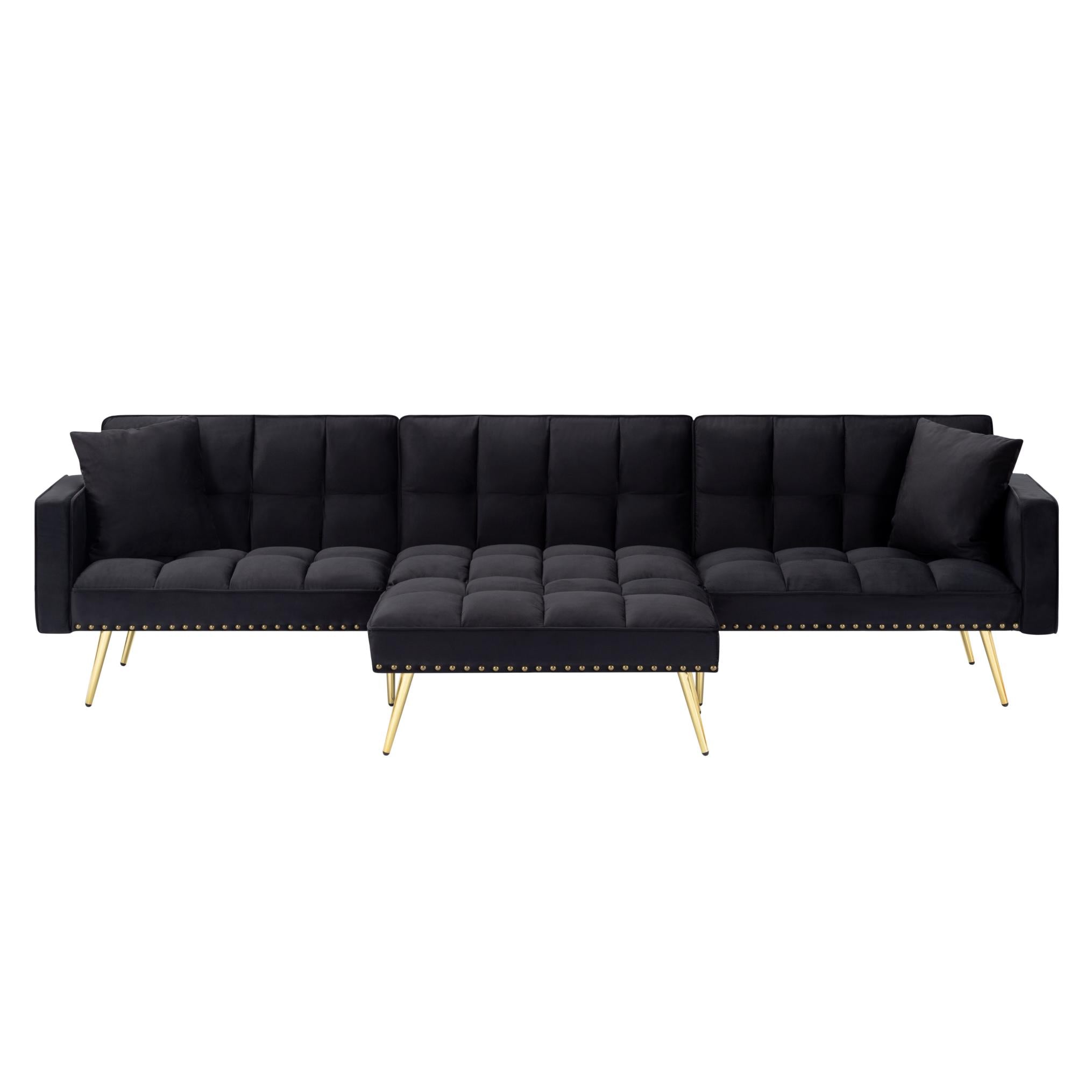 107” Sectional Sleeper Sofa bed