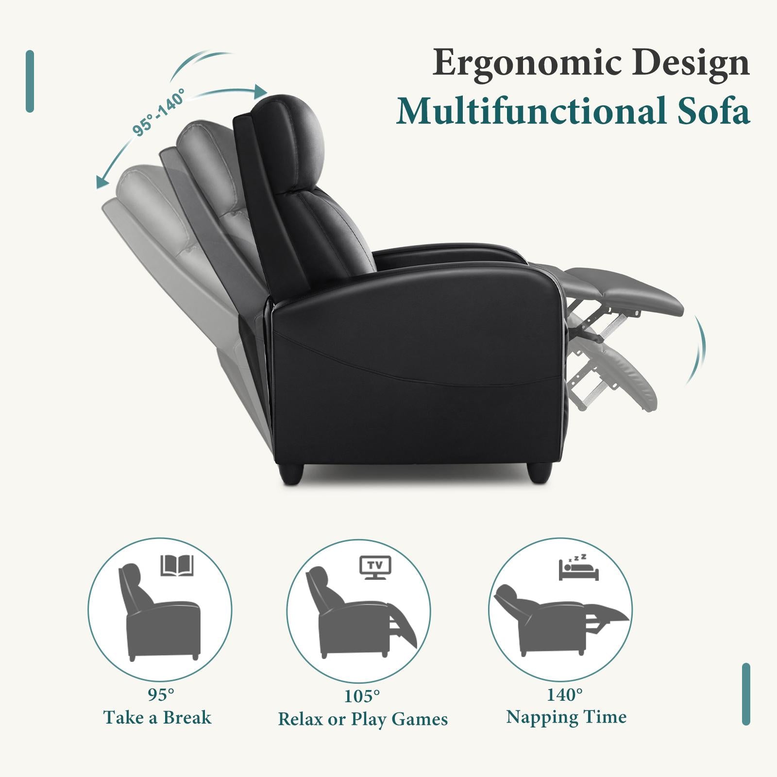 Recliner Chair for Adults, Massage Reclining Chair for Living Room