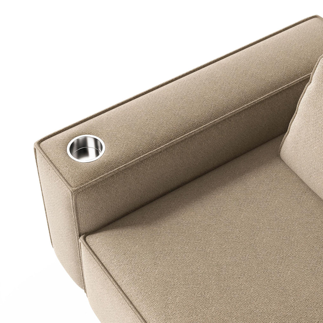 Sectional Sofa with Cup Holder for Living Room,Apartment,Bedroom