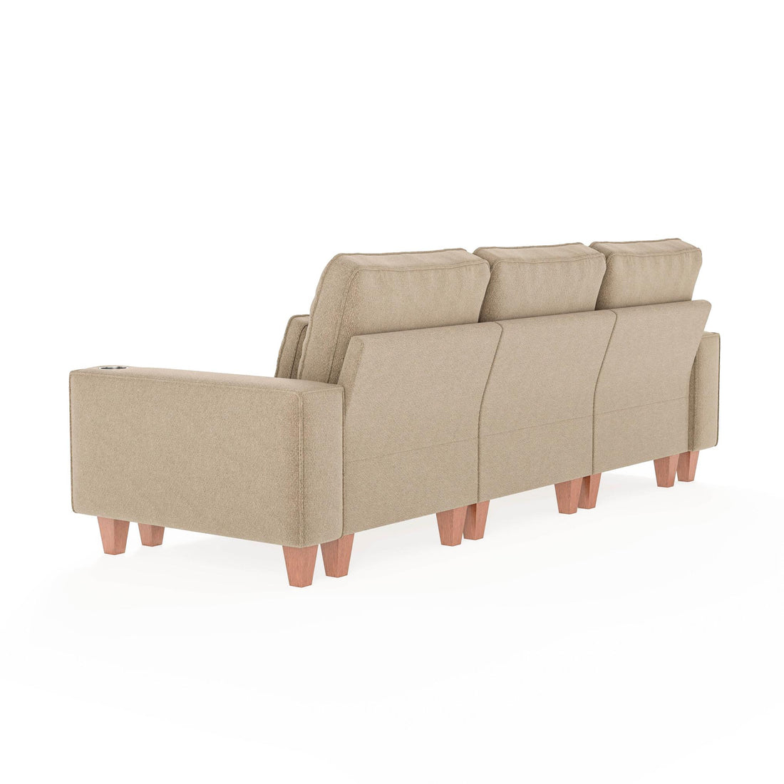 Sectional Sofa with Cup Holder for Living Room,Apartment,Bedroom