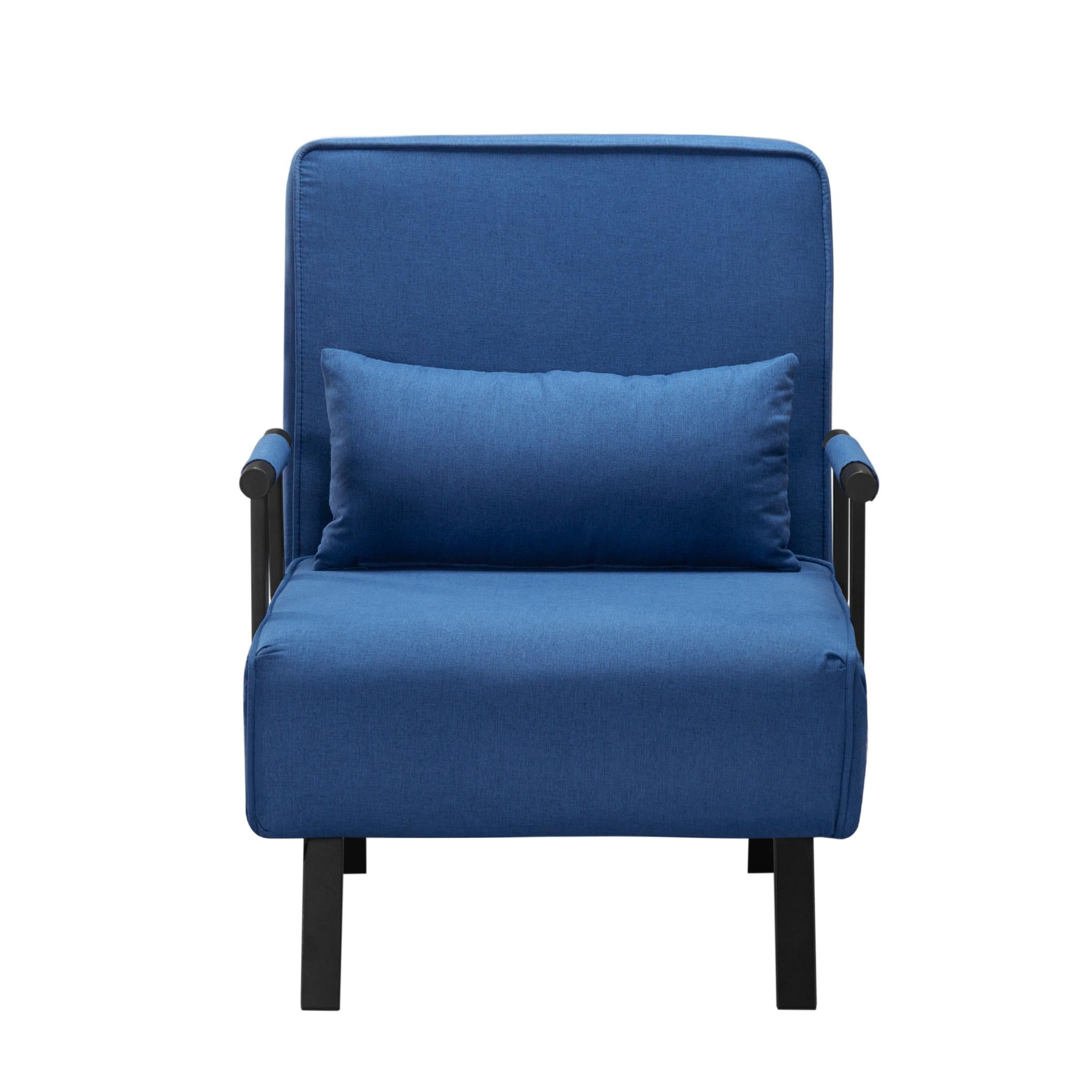 26” Folding Arm Chair Lounge 4-in-1 Convertible Sofa Bed