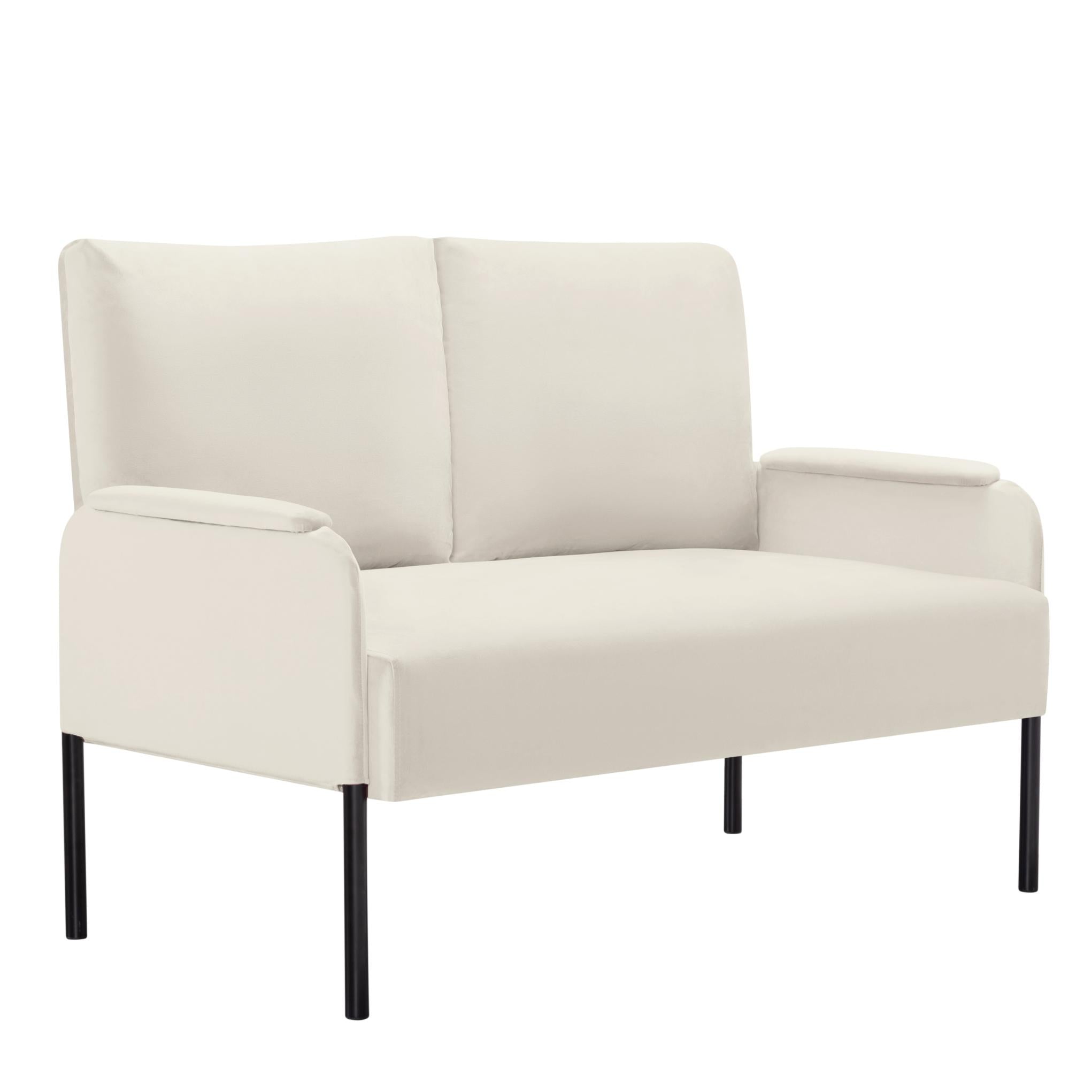 45.7” Metal Frame Loveseat Couch