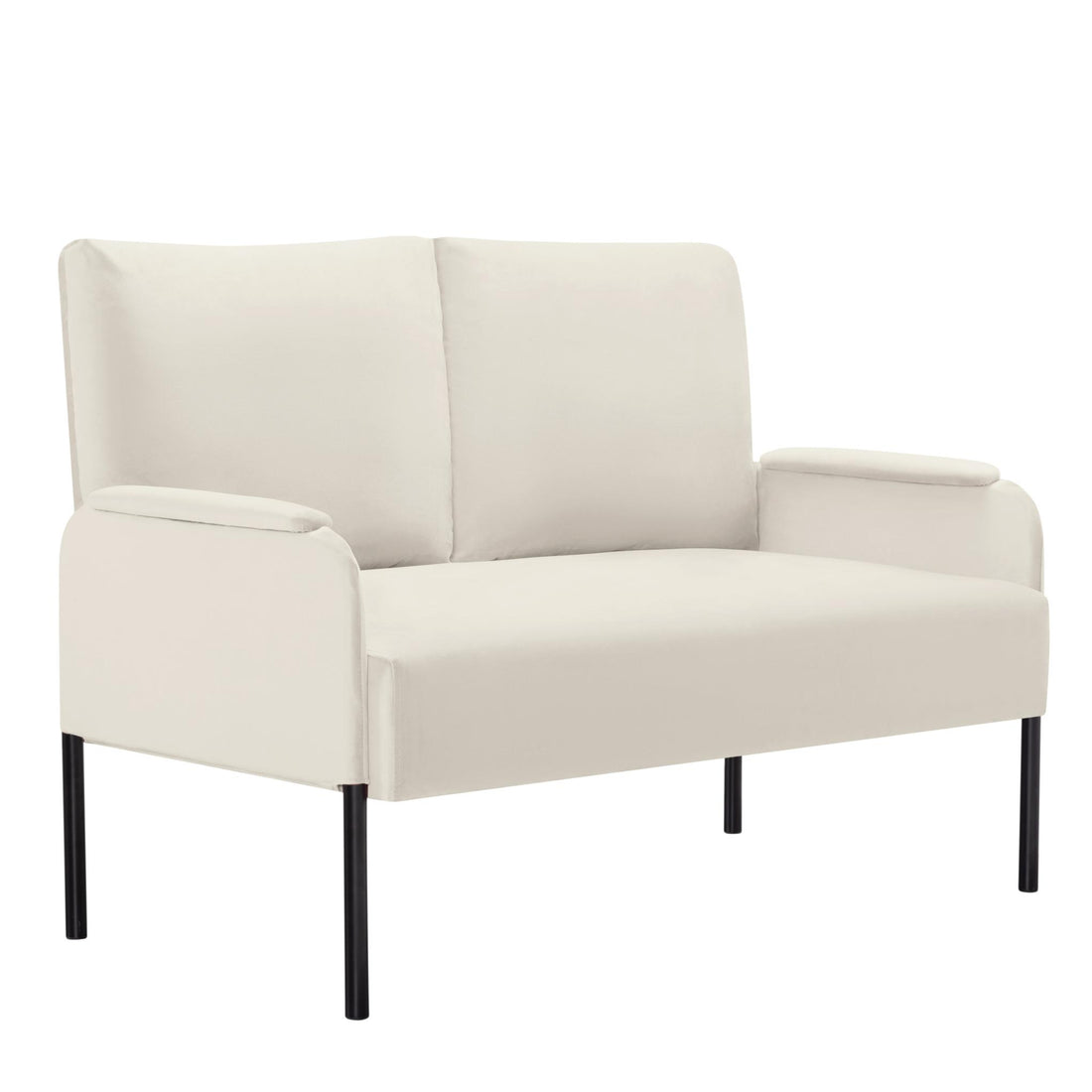 45.7” Metal Frame Loveseat Couch