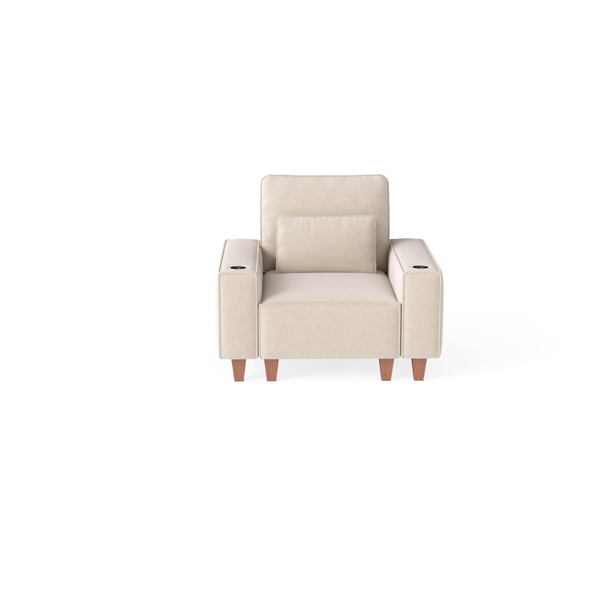 Sectional Sofa with Cup Holder for Living Room,Apartment,Bedroom