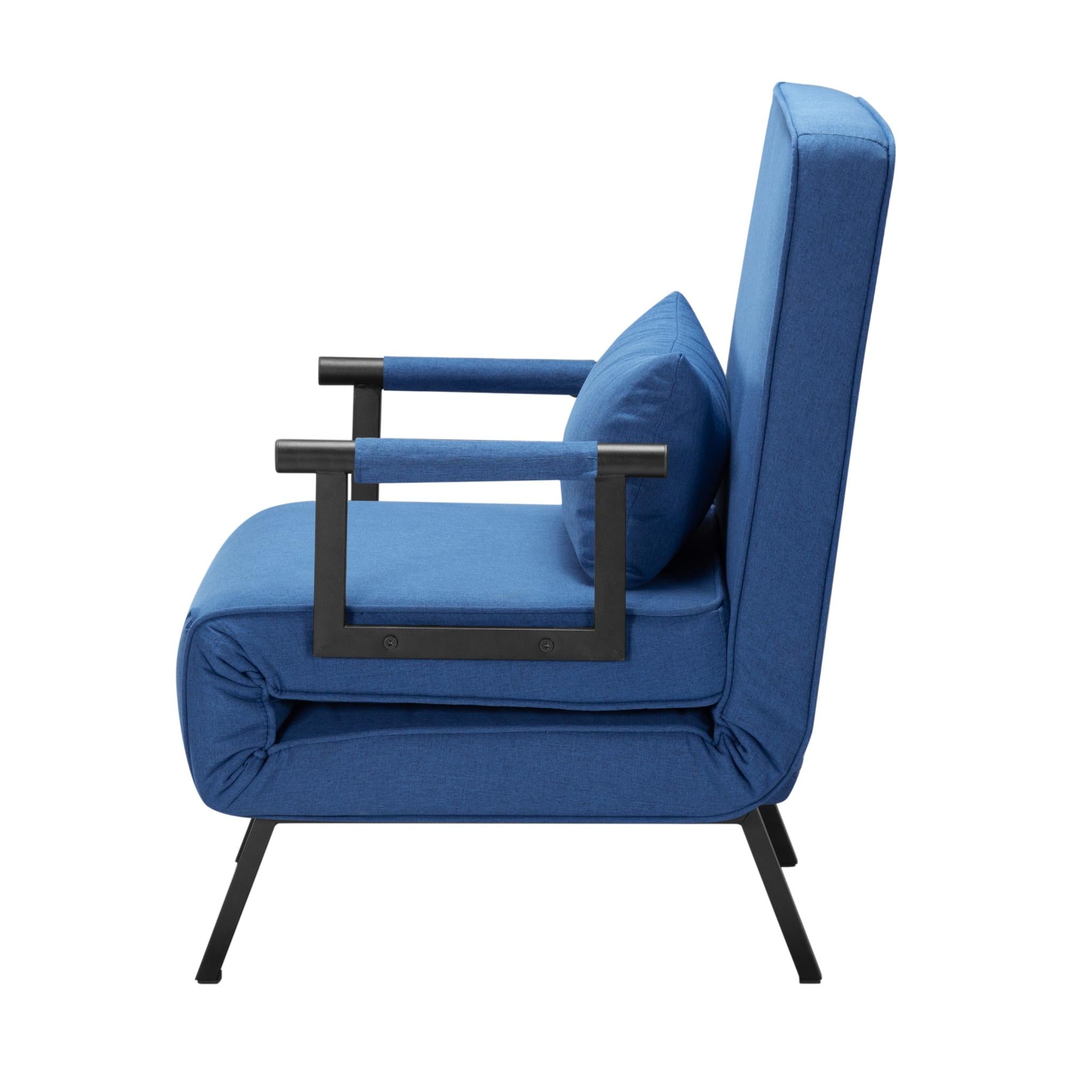 26” Folding Arm Chair Lounge 4-in-1 Convertible Sofa Bed