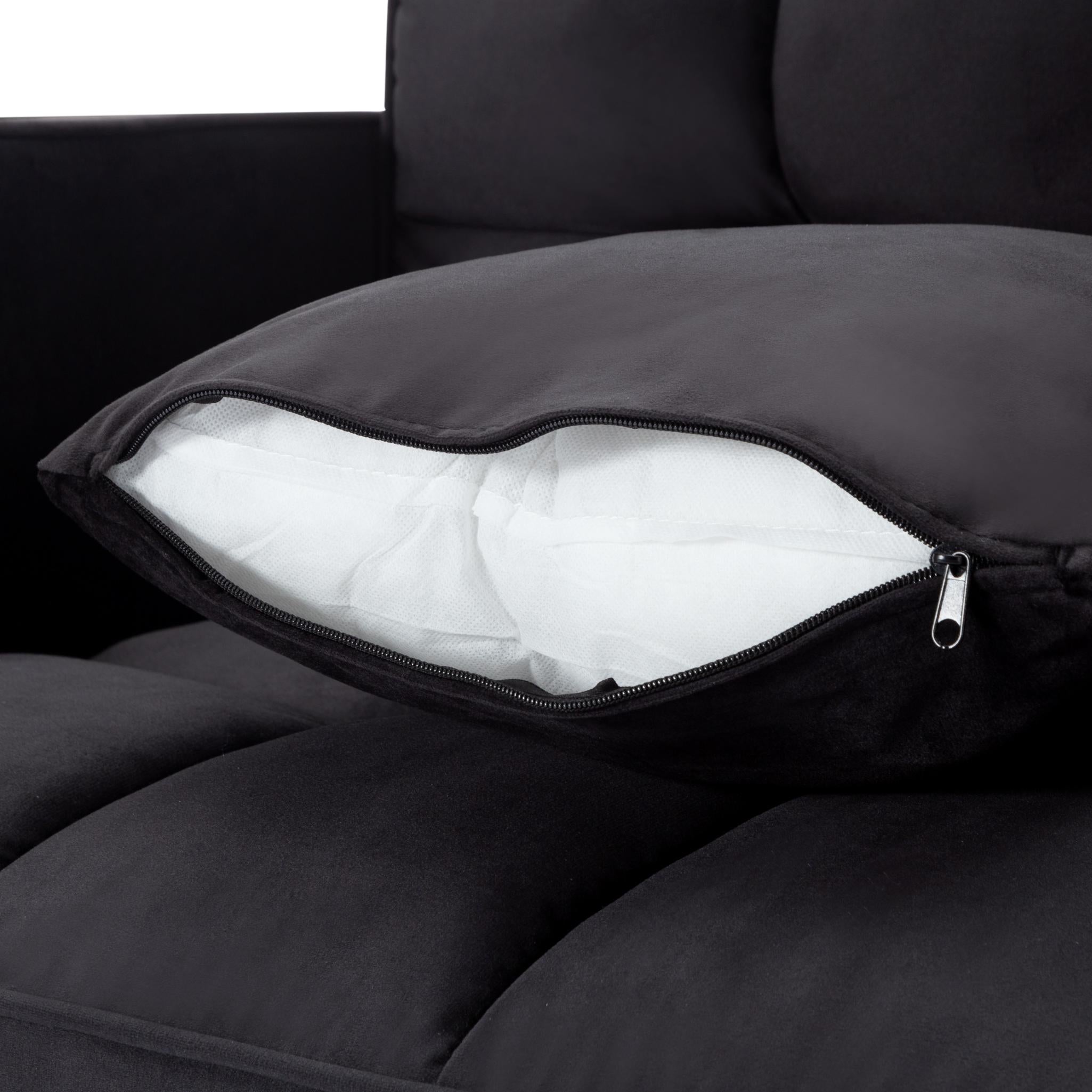 107” Sectional Sleeper Sofa bed