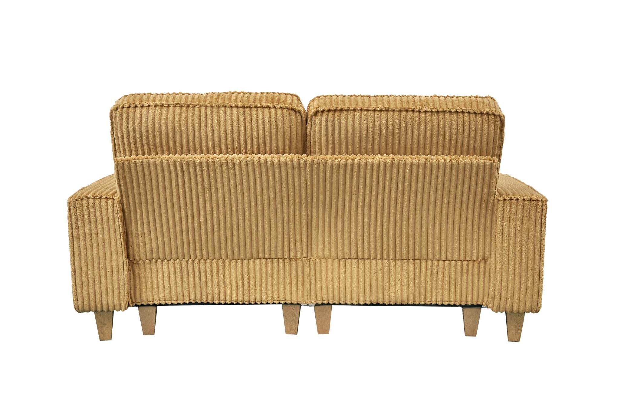 Corduroy Sectional Sofa with Cup Holder for Living Room（single sofa chair/2 Seater Loveseat/3 Seater sofa）