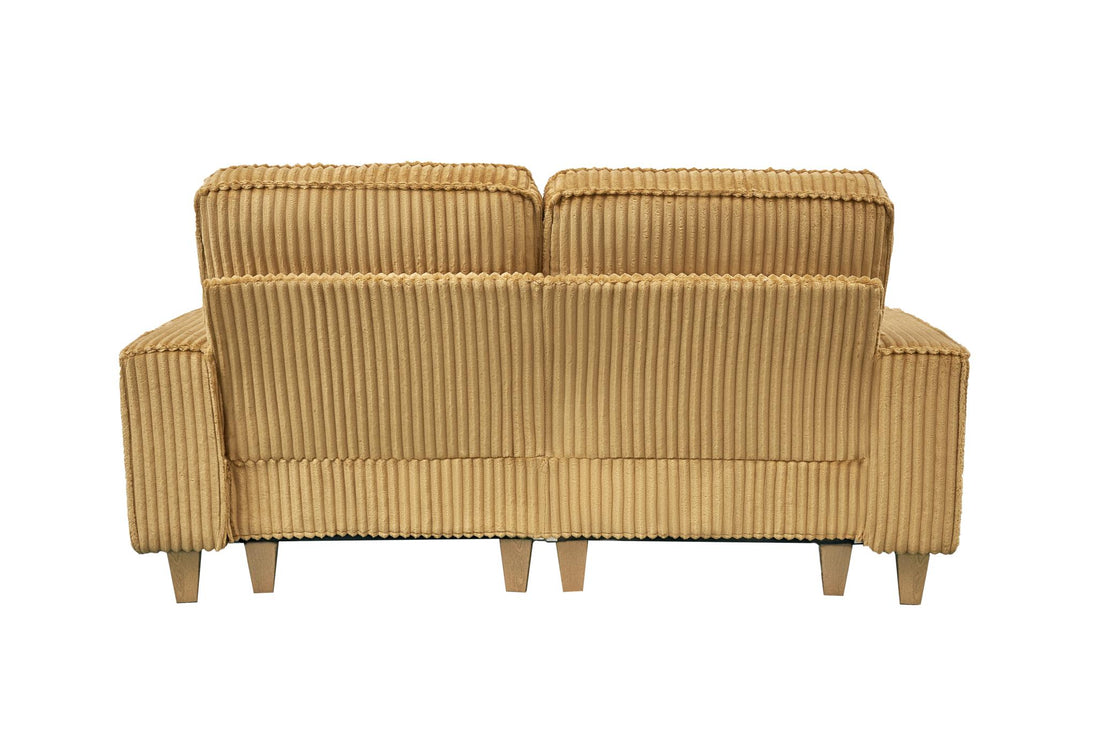 Corduroy Sectional Sofa with Cup Holder for Living Room（single sofa chair/2 Seater Loveseat/3 Seater sofa）