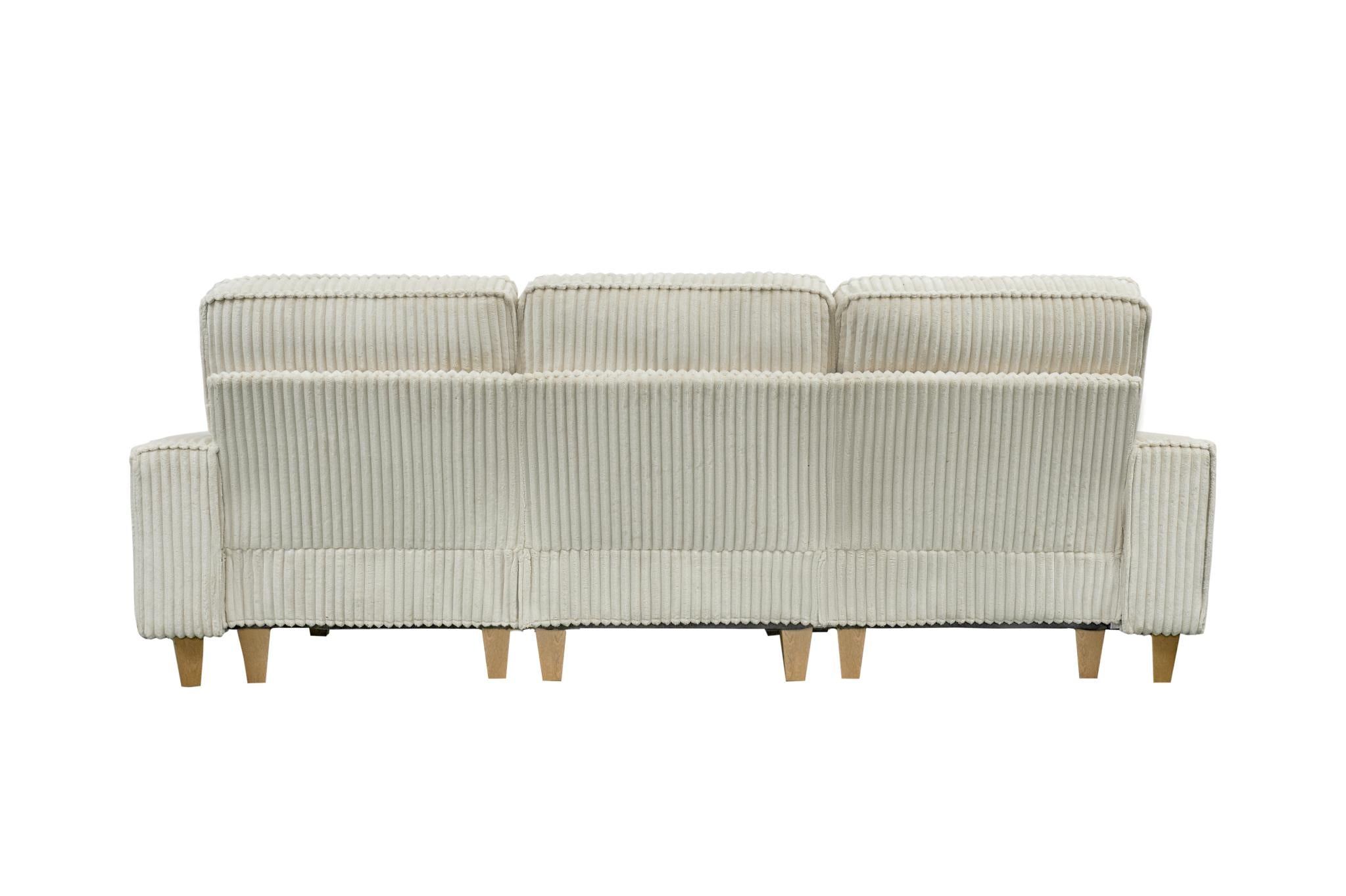 Corduroy Sectional Sofa with Cup Holder for Living Room（single sofa chair/2 Seater Loveseat/3 Seater sofa）