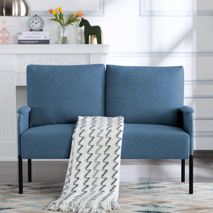45.7” Metal Frame Loveseat Couch