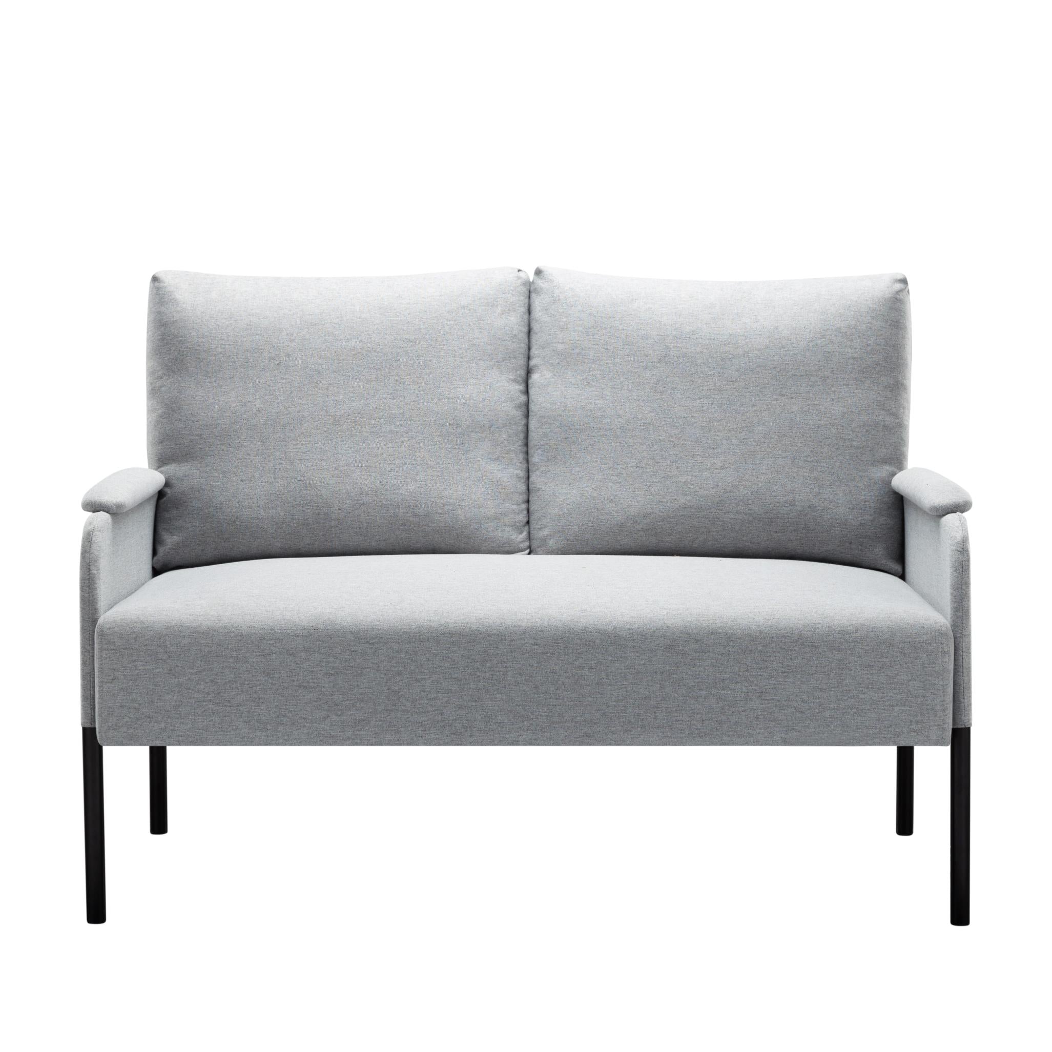 45.7” Metal Frame Loveseat Couch
