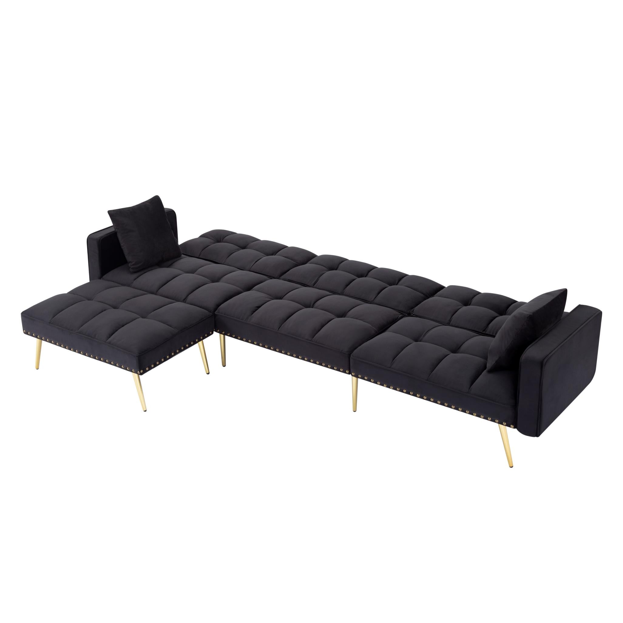 107” Sectional Sleeper Sofa bed