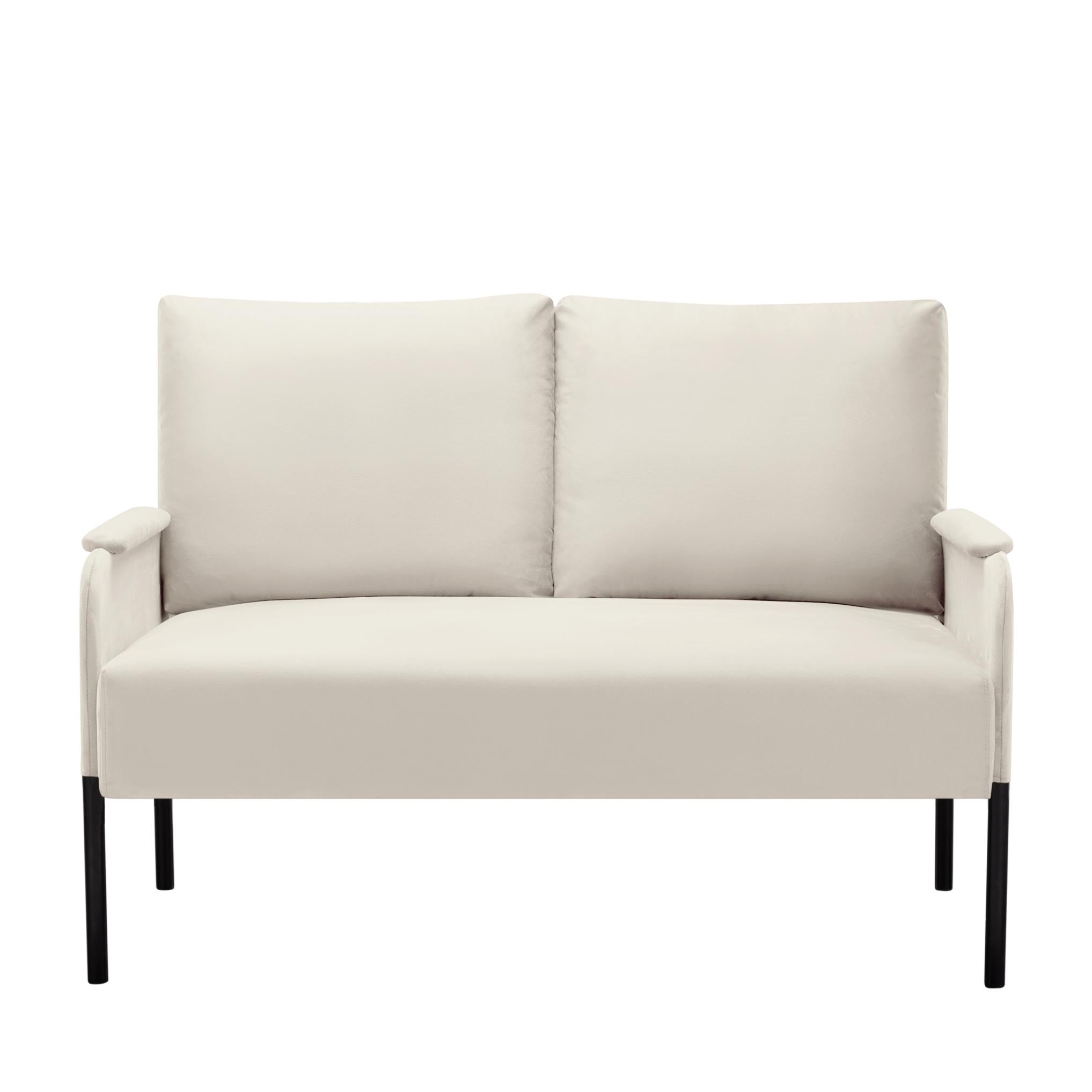 45.7” Metal Frame Loveseat Couch