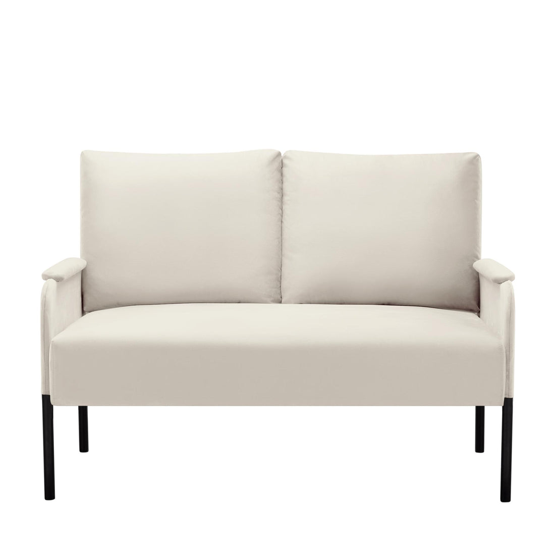 45.7” Metal Frame Loveseat Couch