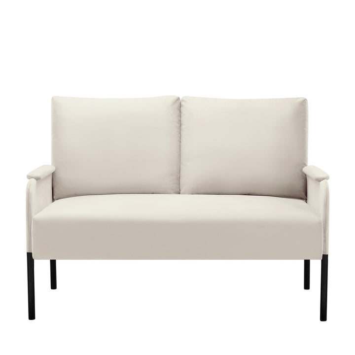 45.7” Metal Frame Loveseat Couch
