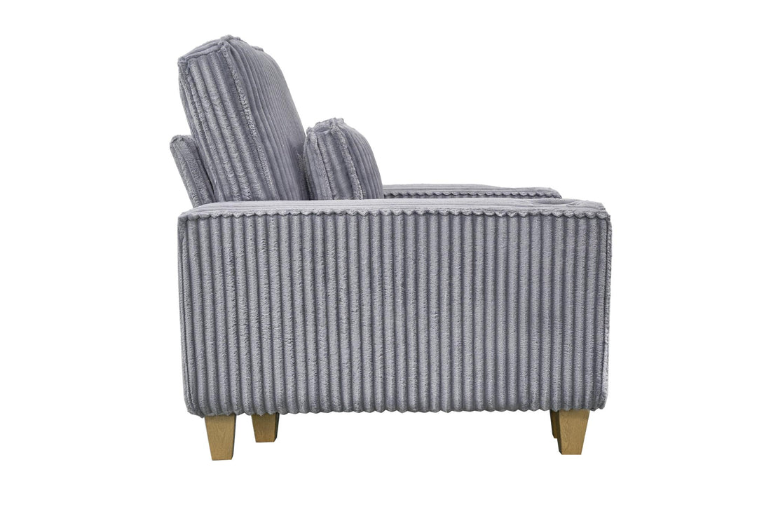 Corduroy Sectional Sofa with Cup Holder for Living Room（single sofa chair/2 Seater Loveseat/3 Seater sofa）
