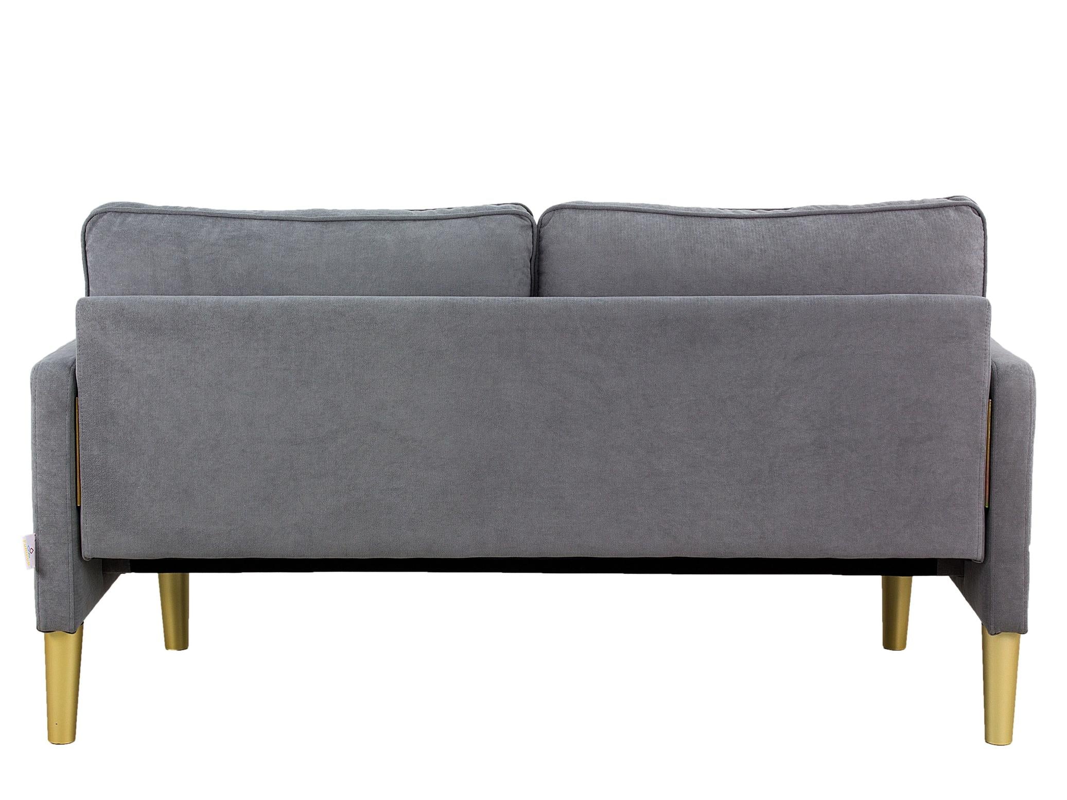 Linen Sofa Couch With 2 Pillows, Mid Century Modern Couches, 3 Seater  Couches For Bedroom Furniture, Home Office