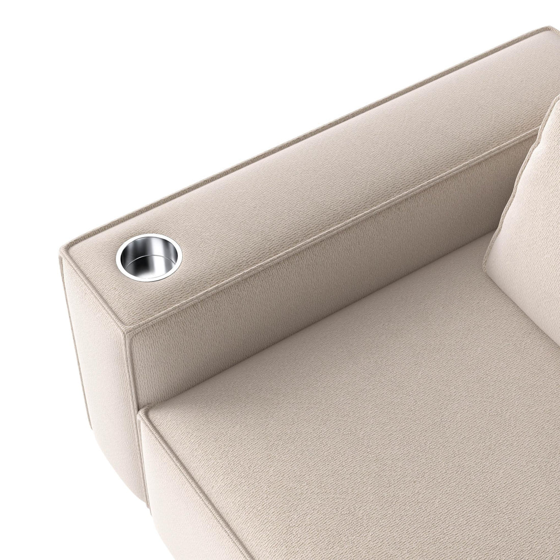 Sectional Sofa with Cup Holder for Living Room,Apartment,Bedroom