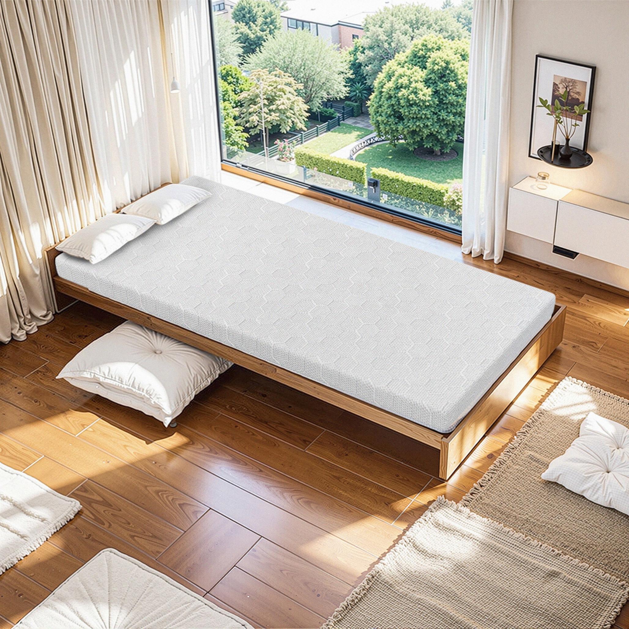 2/3/4 inch mattress with memory foam, bring you a comfortable sleep, suitable for many scenarios-Twin Size
